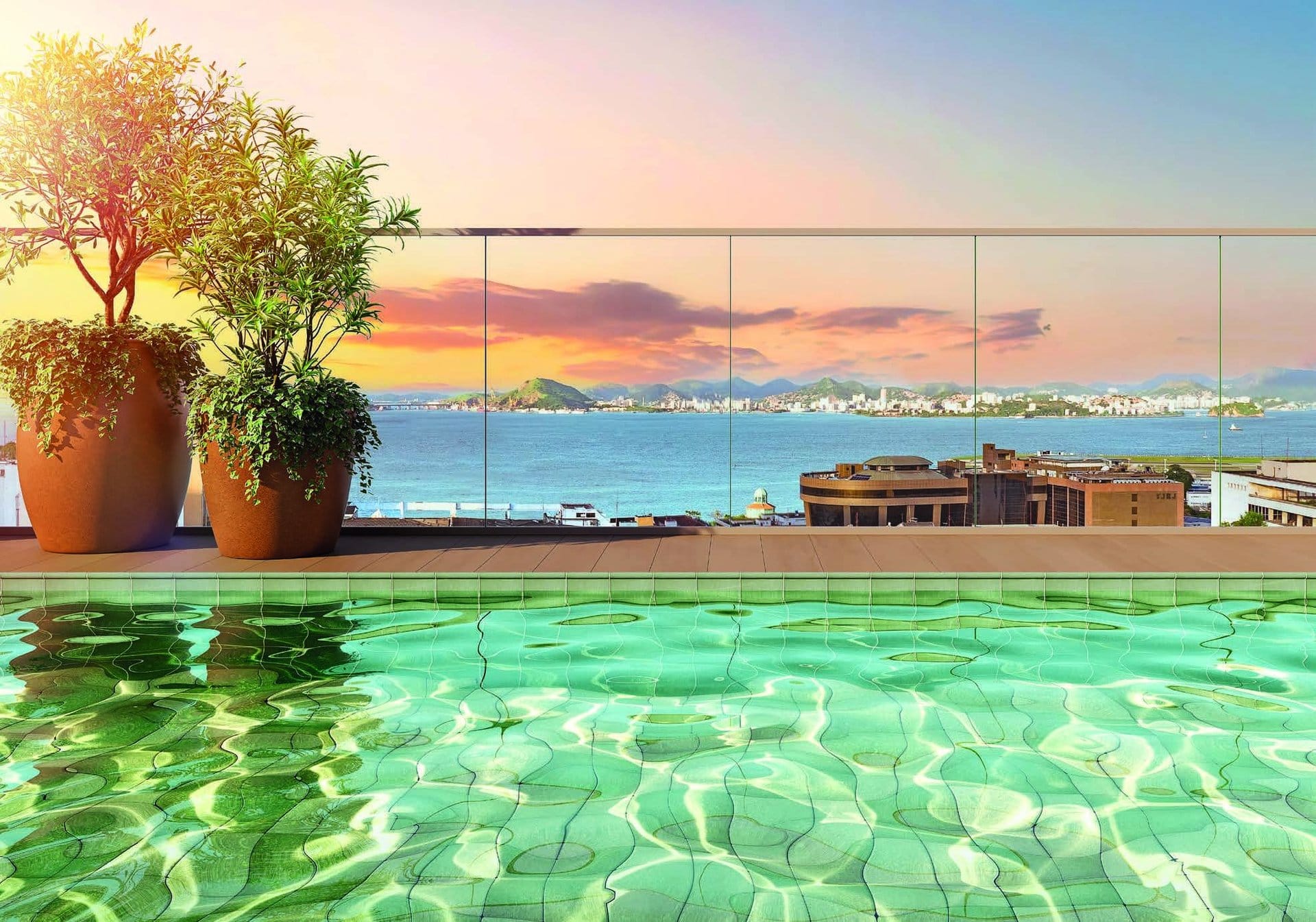 Connect Square — piscina no rooftop com vista