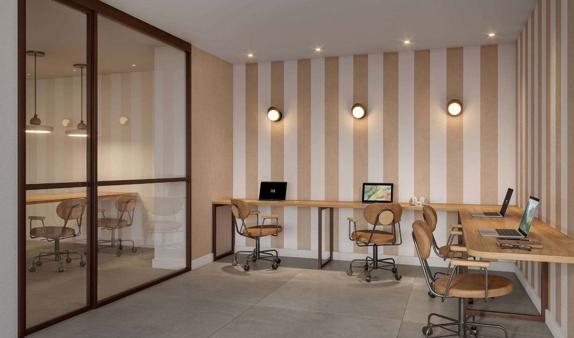 Se7e Full Week Studios — coworking com sala de reunião
